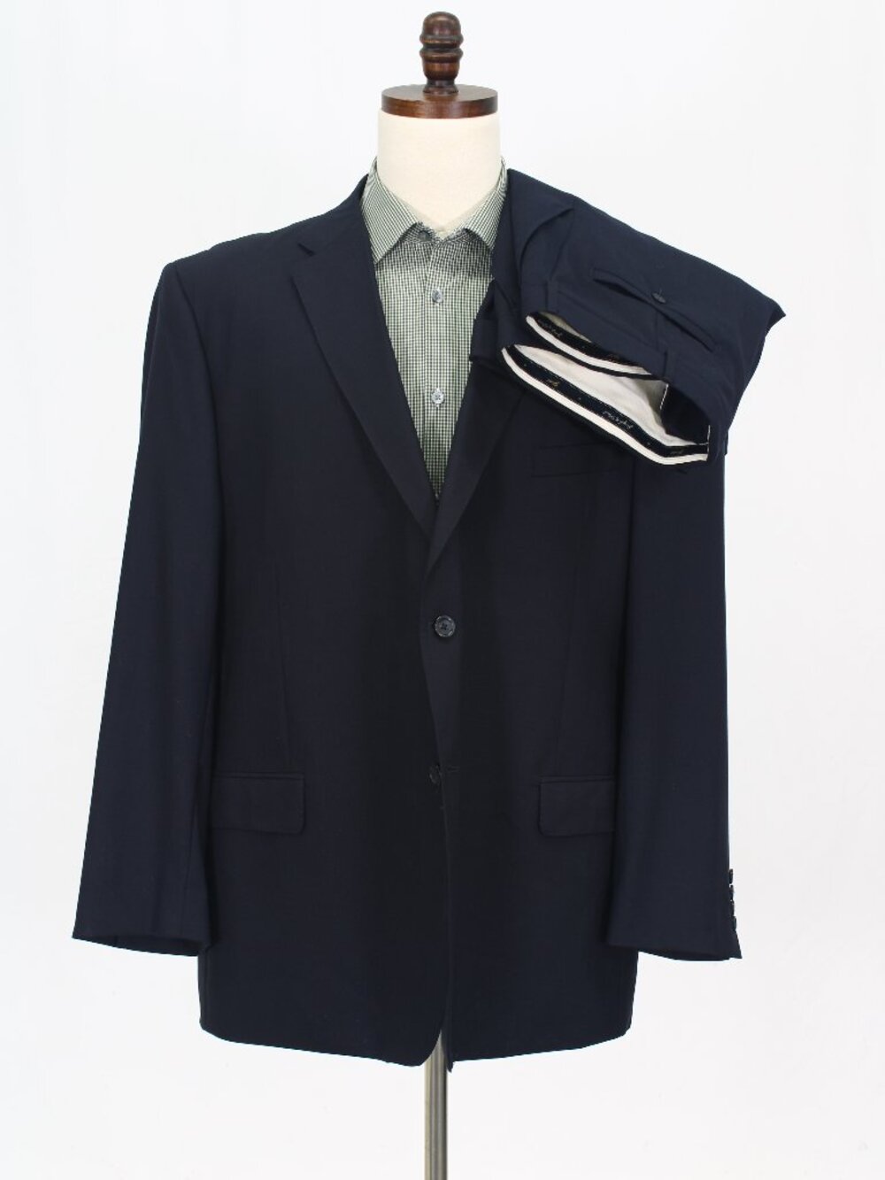 Joseph & Feiss 50R 42x29 Navy Full Suit 2-Button Solid R953